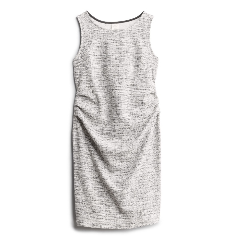 Morton maternity textured fitted dress